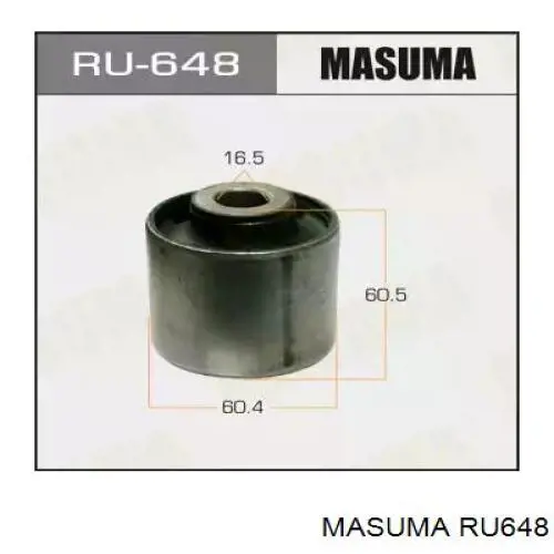 RU648 Masuma Сайлентблок заднього поздовжнього нижнього важеля
