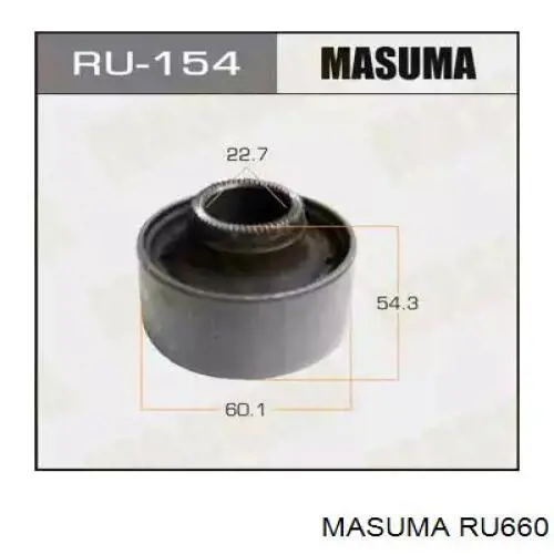Купити RU660 Masuma Сайлентблок заднього нижнього важеля
