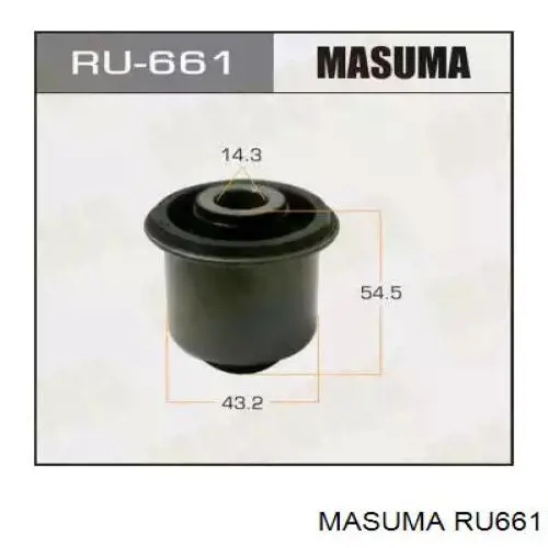 Сайлентблок переднього верхнього важеля Masuma RU661 ціна, від 7.87 USD