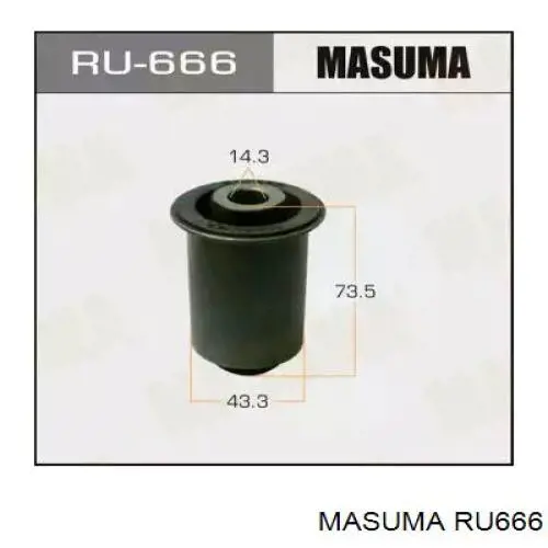 RU666 Masuma Сайлентблок переднього нижнього важеля