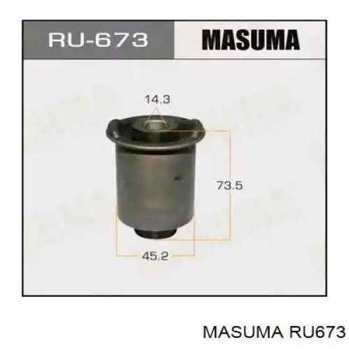 RU673 Masuma сайлентблок заднього нижнього важеля