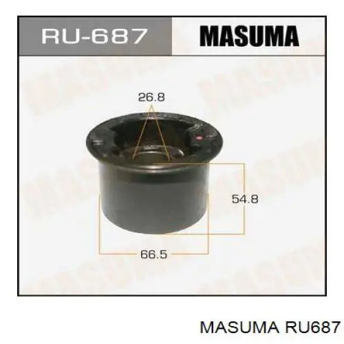 RU687 Masuma сайлентблок переднього нижнього важеля