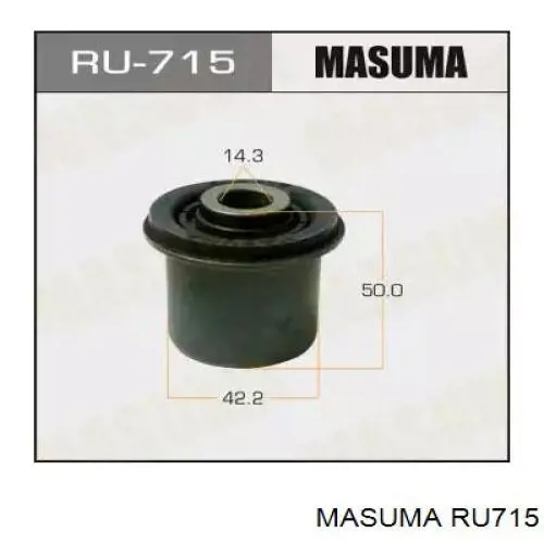 Сайлентблок нижнього важеля передньої підвіски Masuma RU715 ціна, від 6.60 USD