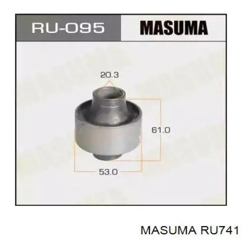 Сайлентблок заднього поперечного важеля Masuma RU741 ціна, від 8.11 USD