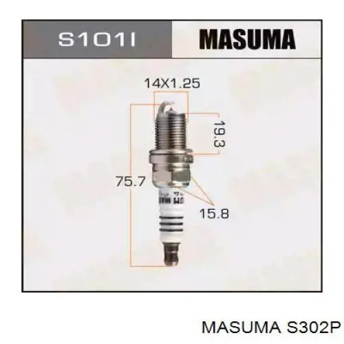 Свіча запалювання S302P Masuma