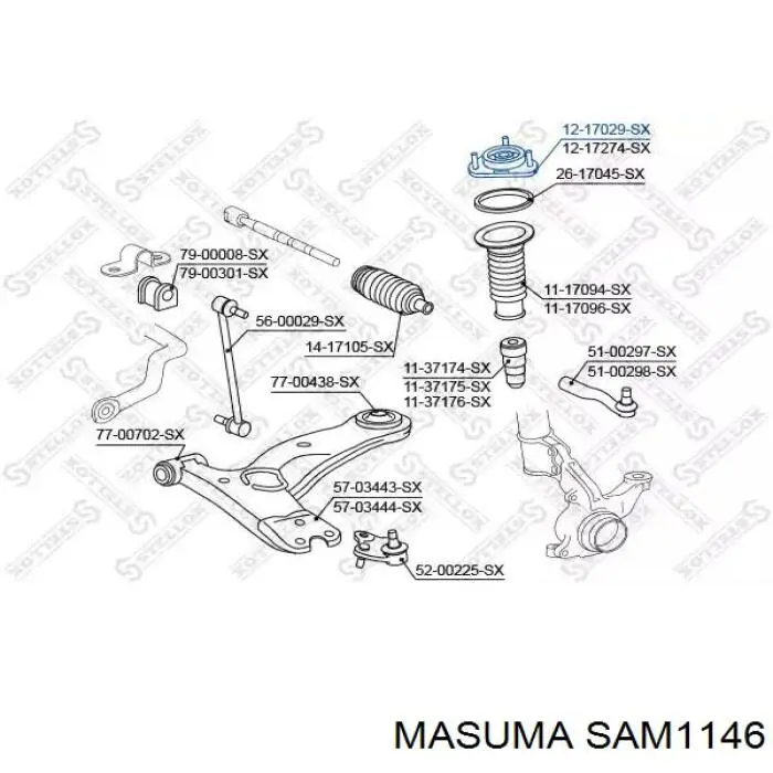 Опора амортизатора переднього INF310404 InA-For