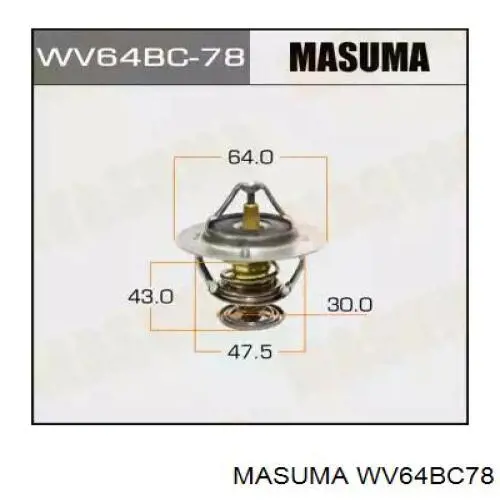 WV64BC78 Masuma Авто термостат