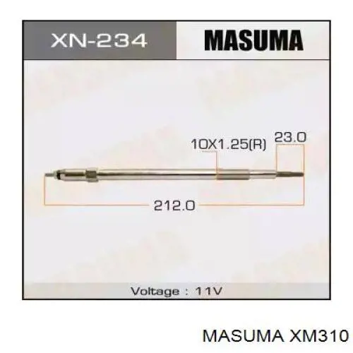 Свічка накалу XM310 Masuma