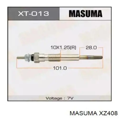 Свічки розжарювання XZ408 MASUMA