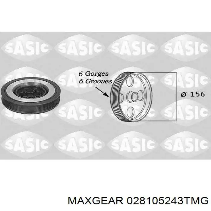 Шків колінвала 028105243TMG Maxgear