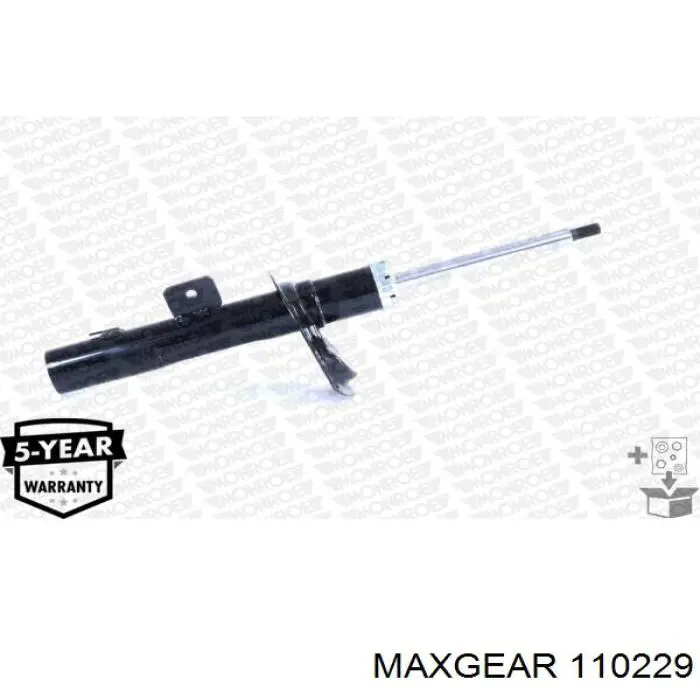 Амортизатор передній, правий 110229 Maxgear