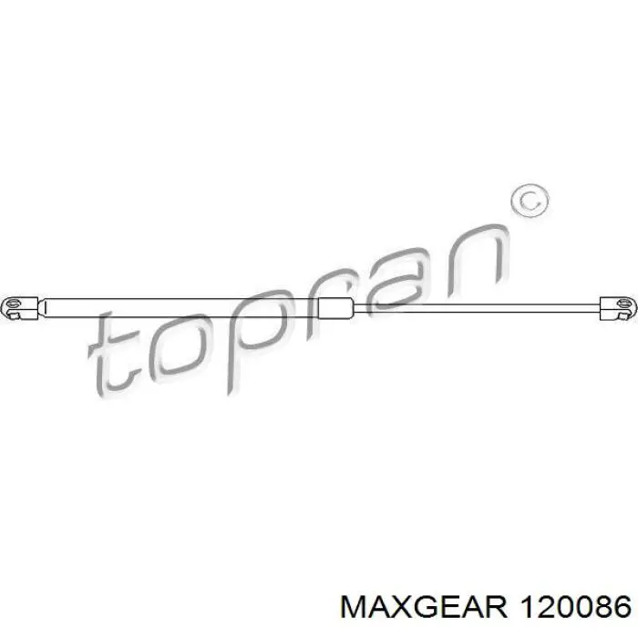 Амортизатор багажника GS0160 Magneti Marelli