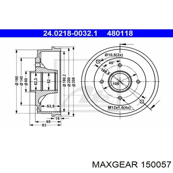 Купити 150057 Maxgear Трубка паливна, зворотня від форсунок