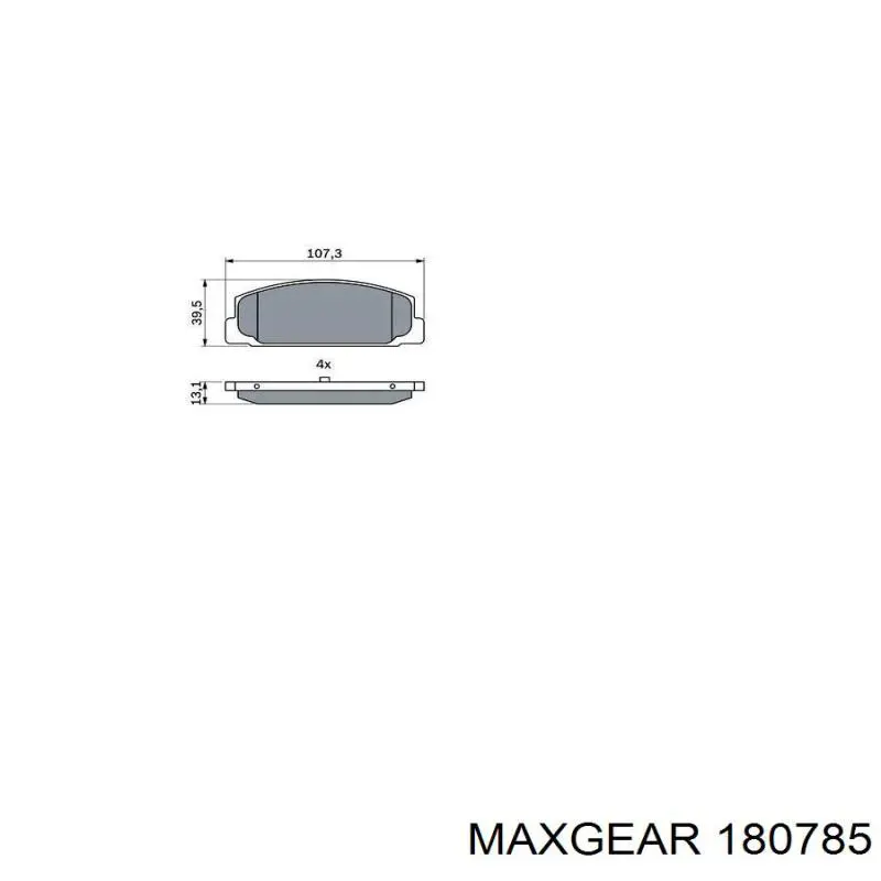 180785 Maxgear Водопровідна труба