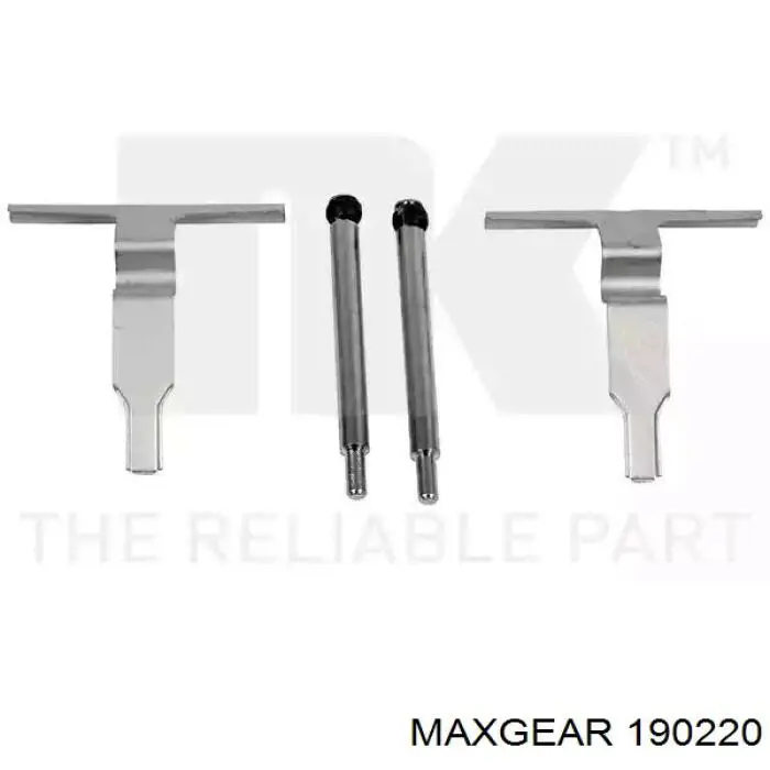 Колодки стоянкового гальма Maxgear 190220