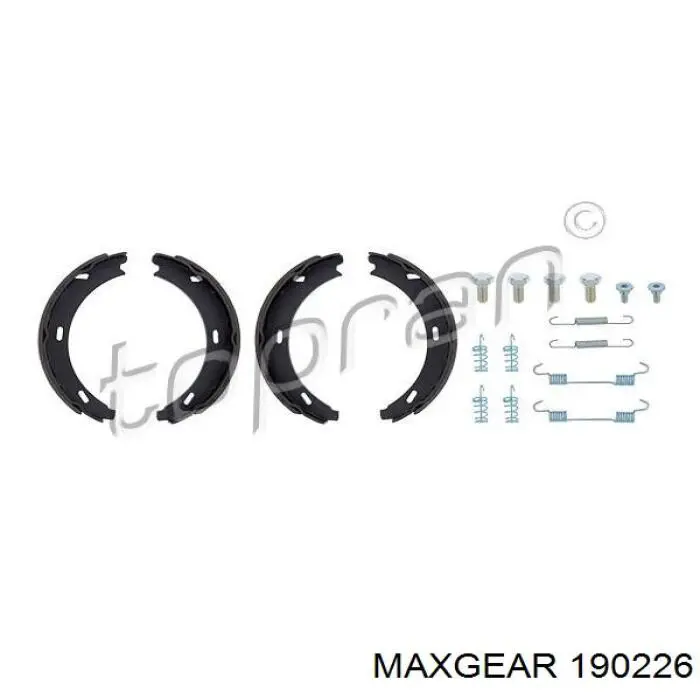 190226 Maxgear колодки ручника/стоянкового гальма