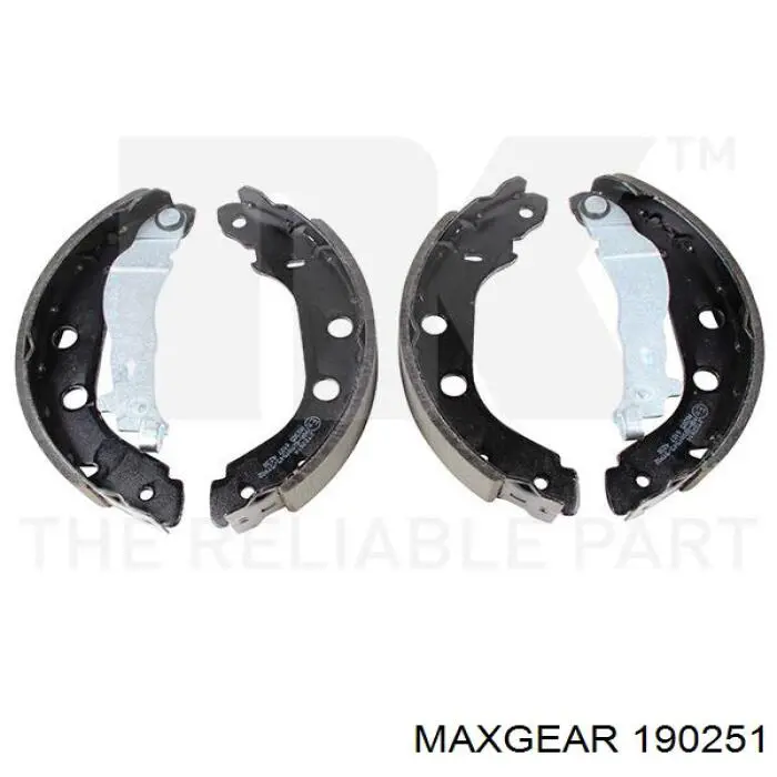 Купити 190251 Maxgear Колодки гальмові задні, барабанні