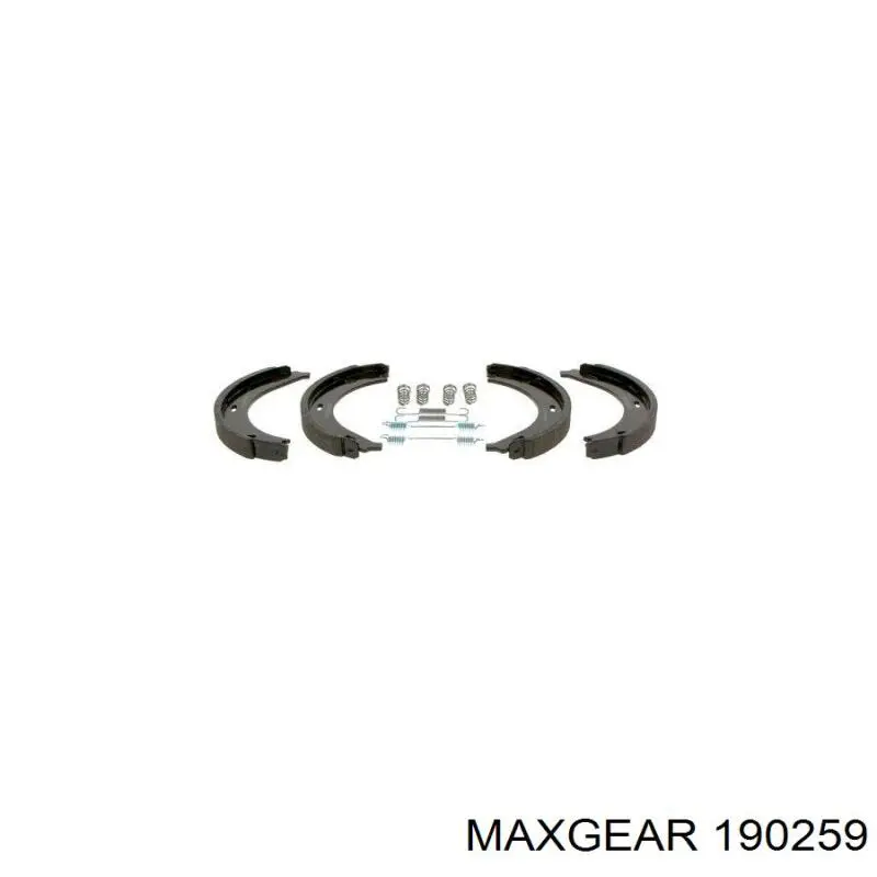 Купити 190259 Maxgear Гальмівні колодки гальма стоянки