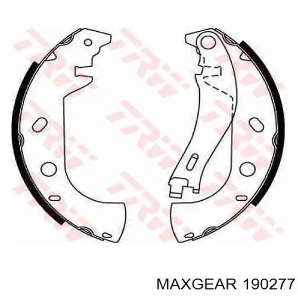 Купити 190277 Maxgear Колодки гальмові задні, барабанні