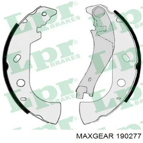 Колодки гальмові задні, барабанні 190277 Maxgear