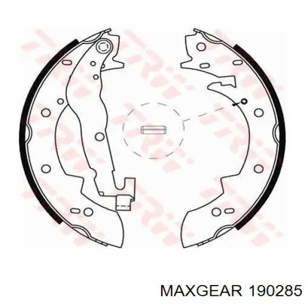 Гальма робочі задні ножні і гальмівні барабани Maxgear 190285