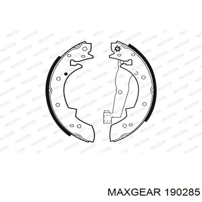 190285 Maxgear Колодки гальмівні задні, барабанні