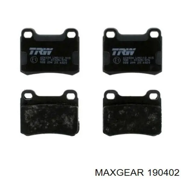 Купити 190402 Maxgear Задні колодки