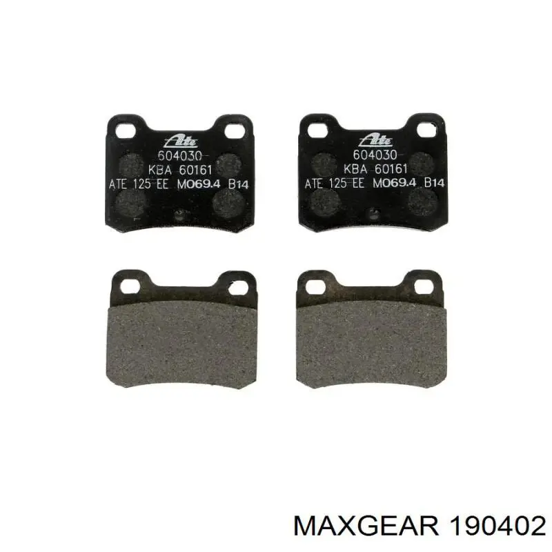 Задні дискові колодки Maxgear 190402