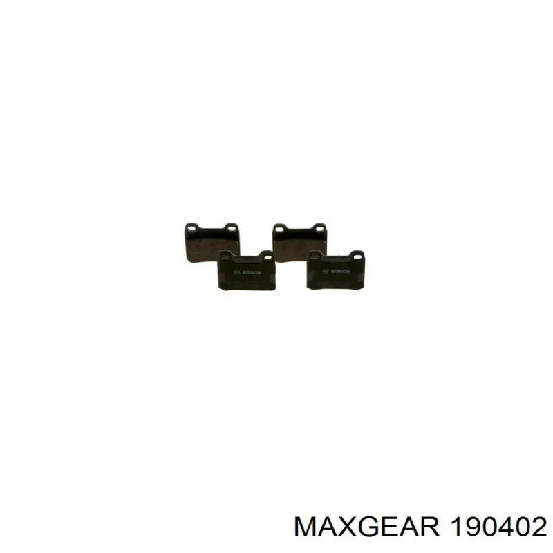 190402 Maxgear Колодки гальмівні задні, дискові