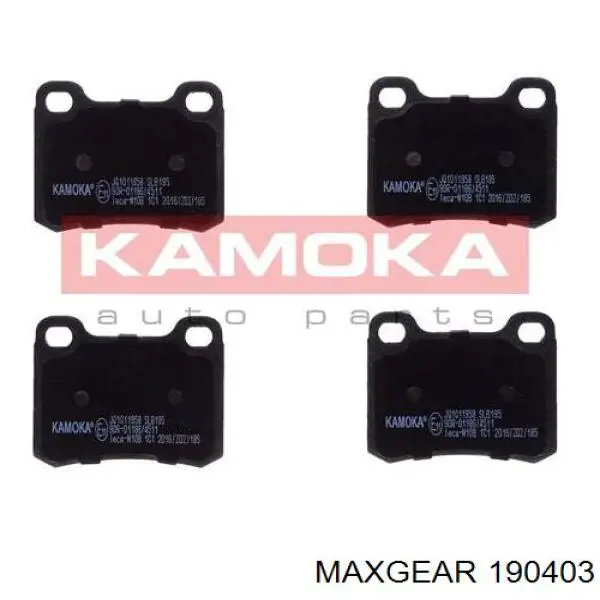 Купити 190403 Maxgear Задні колодки