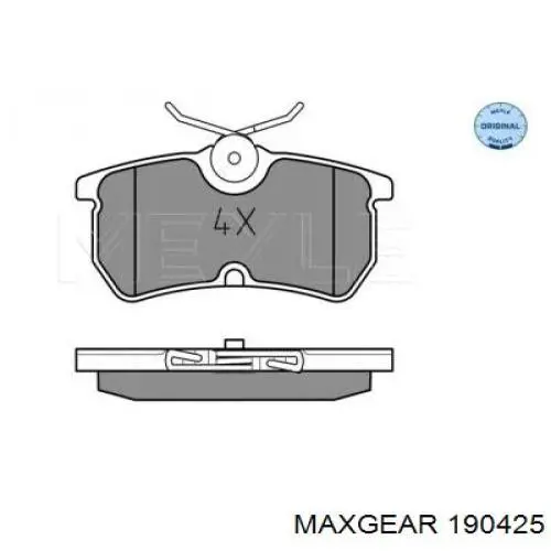 Задні дискові колодки Maxgear 190425