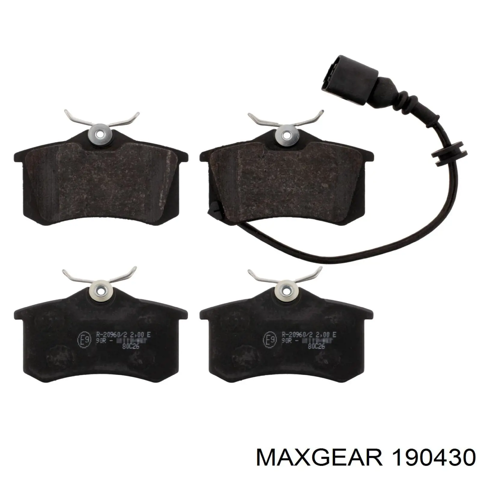 Задні гальмівні колодки Maxgear 190430 ціна, від 16.54 USD