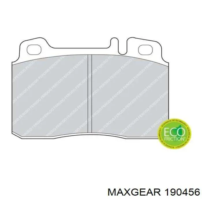 Передні тормозні колодки 190456 Maxgear