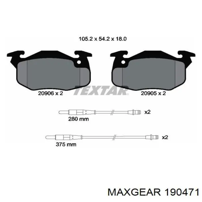 Гальмівні колодки Samko 5SP384 ціна, від 16.05 USD