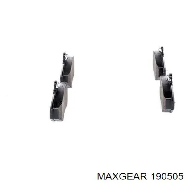 Передні тормозні колодки 190505 Maxgear