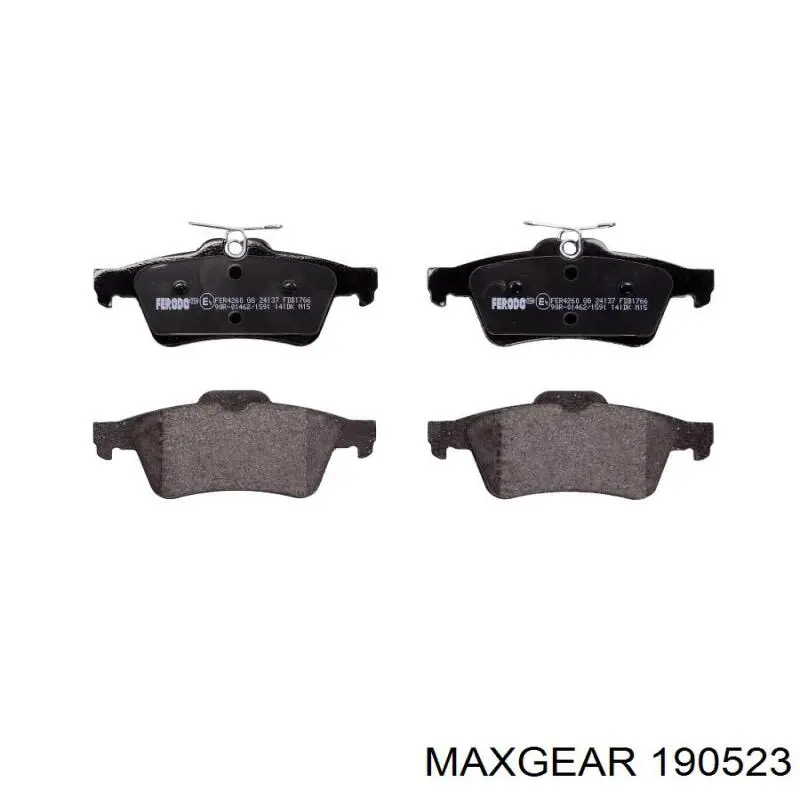 Купити 190523 Maxgear Задні колодки