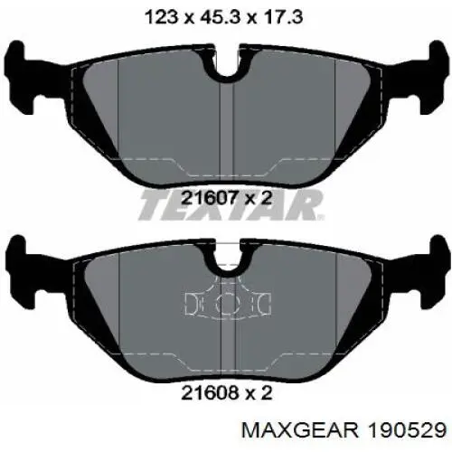 Купити 190529 Maxgear Задні колодки