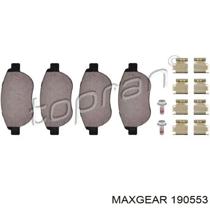 Передні тормозні колодки 986424801 Bosch