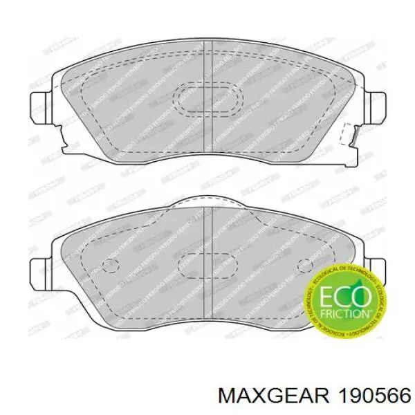 Тормозні колодки Maxgear 190566