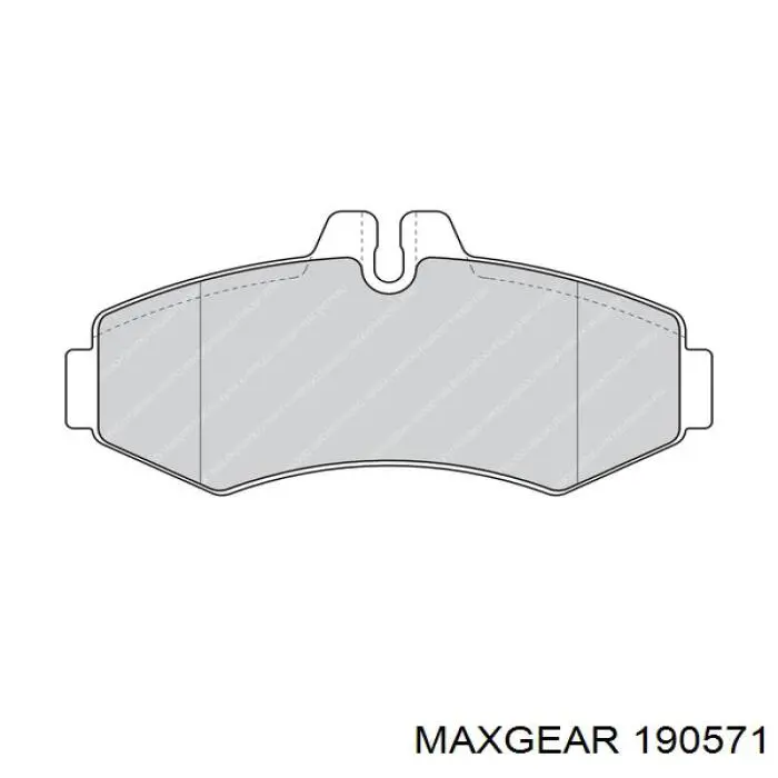 Гальмівні колодки Maxgear 190571 ціна, від 17.44 USD