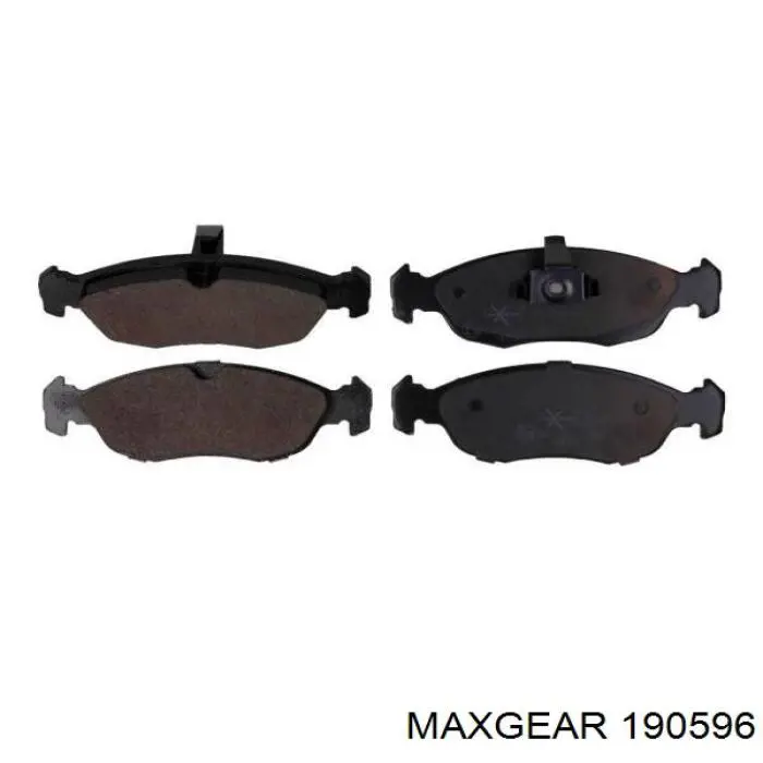 Колодки гальмівні передні, дискові 190596 Maxgear