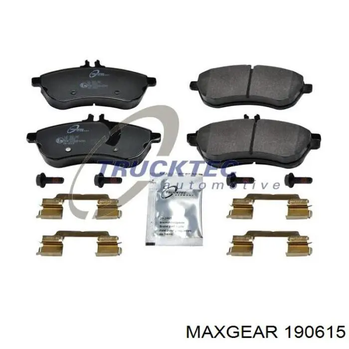 Купити 190615 Maxgear Колодки гальмівні передні, дискові