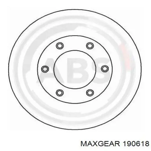 Купити 190618 Maxgear Колодки гальмівні передні, дискові