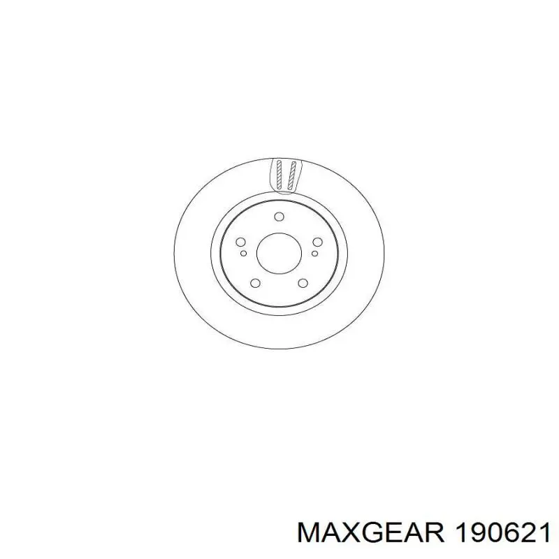 Передні тормозні колодки 190621 Maxgear