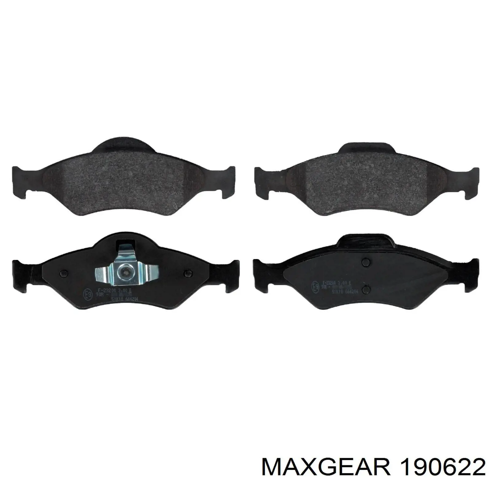 Купити 190622 Maxgear Колодки гальмівні передні, дискові