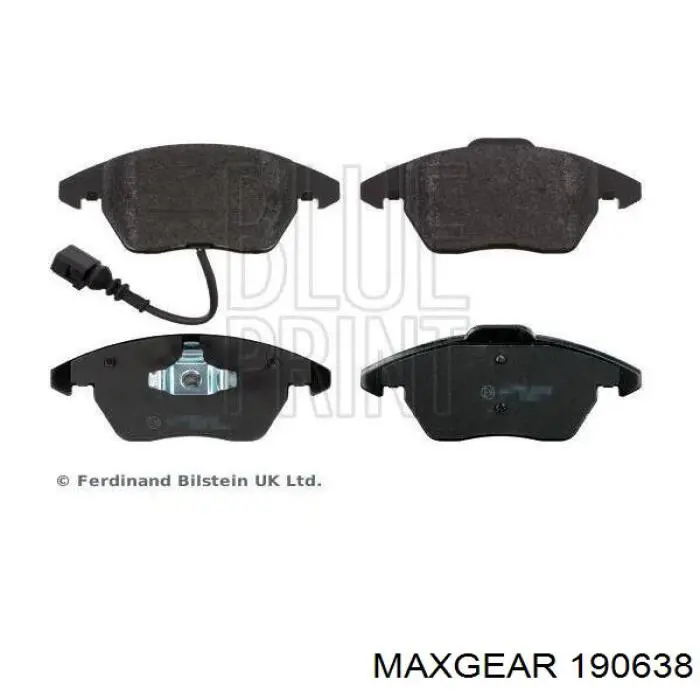 Гальмівні колодки Maxgear 190638 ціна, від 29.02 USD
