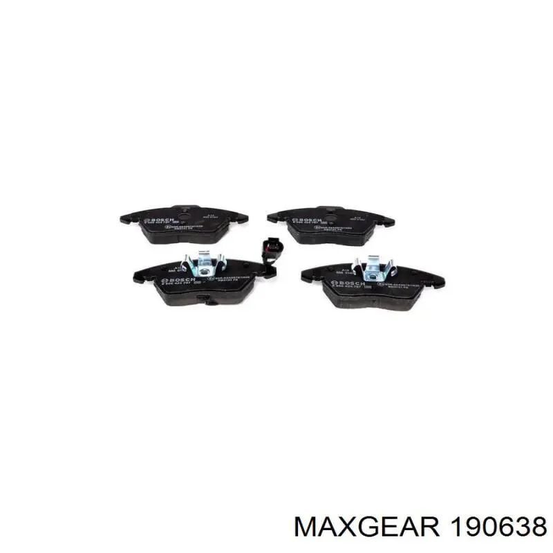 Передні тормозні колодки 190638 Maxgear