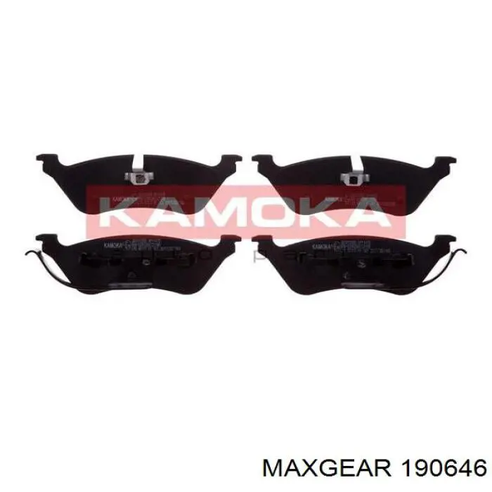 Задні гальмівні колодки 190646 Maxgear