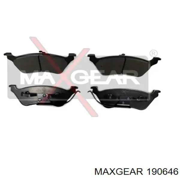 Задні гальмівні колодки Maxgear 190646 ціна, від 27.64 USD