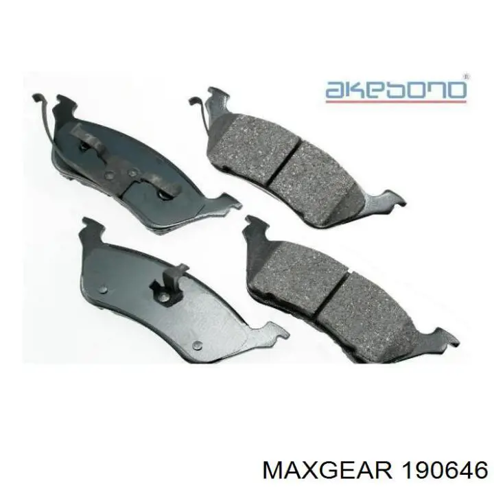 190646 Maxgear Колодки гальмівні задні, дискові